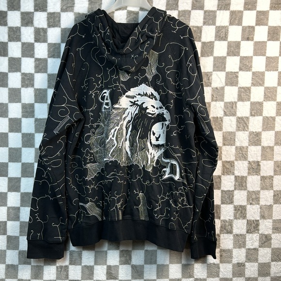 Artful Dodger Abstract ( Jinx style) Embroidered Zip-up Hoodie XXXL - Picture 4 of 6